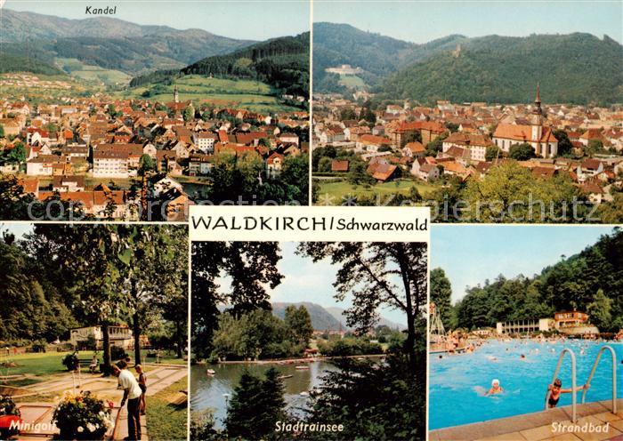 Waldkirch Breisgau Kandel Panorama Minigolf Stadtrainsee Strandbad