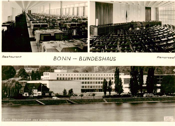 Bonn Rhein Bundeshaus Restaurant Plenarsaal Rheinansicht