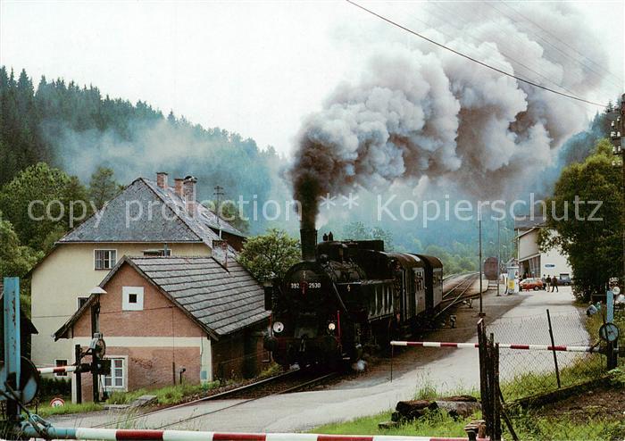 Haslach Muehl Dampf Tenderlokomotive Sonderzug in Haslach an der Muehl
