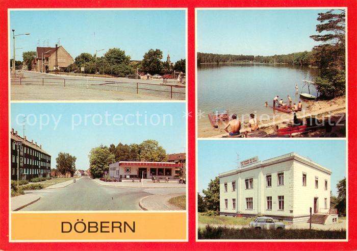 Doebern Niederlausitz Foerster Strasse Friedrichshainer Strasse Badeteich Rathau