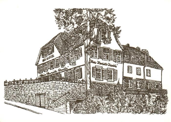 Wengern Ruhr Hotel Haus Henriette Davidis Zeichnung