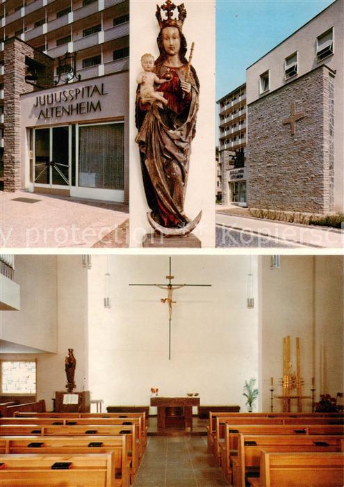 Wuerzburg Bayern Juliusspital Altenheim Marienstatue Hauskapelle