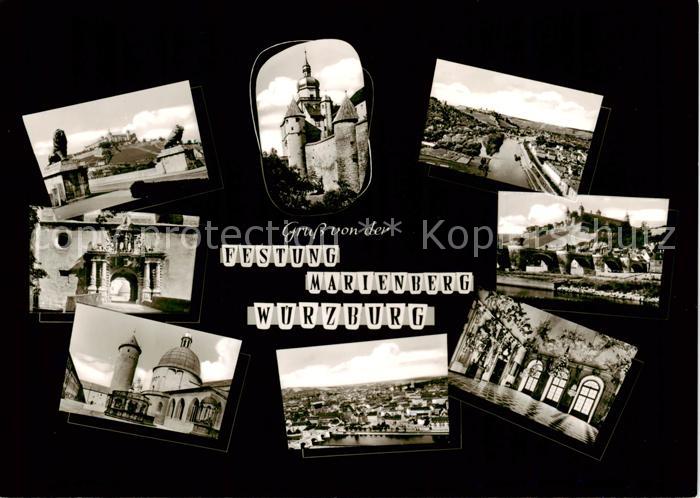 Wuerzburg Bayern Festung Marienburg Teilansichten