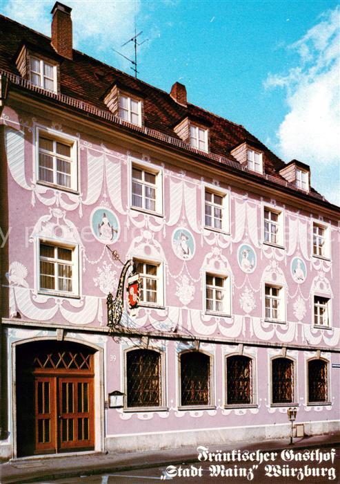 Wuerzburg Bayern Fraenkischer Gasthof Stadt Mainz