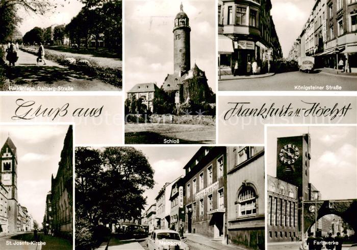 Hoechst Hoechst Frankfurt Main Parkanlage Schloss Koenigsteiner Strasse St Josef