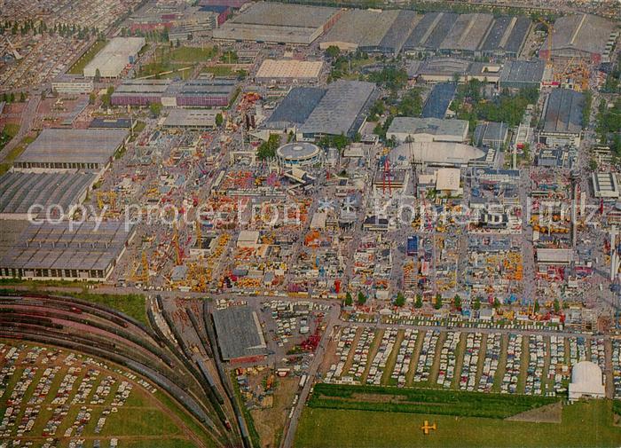 HANNOVER  CITY Fliegeraufnahme Messe