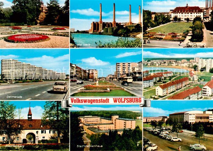Wolfsburg Schloss VW Werk Detmerade Steimkerberg Stadtkrankenhaus Schlossplatz T