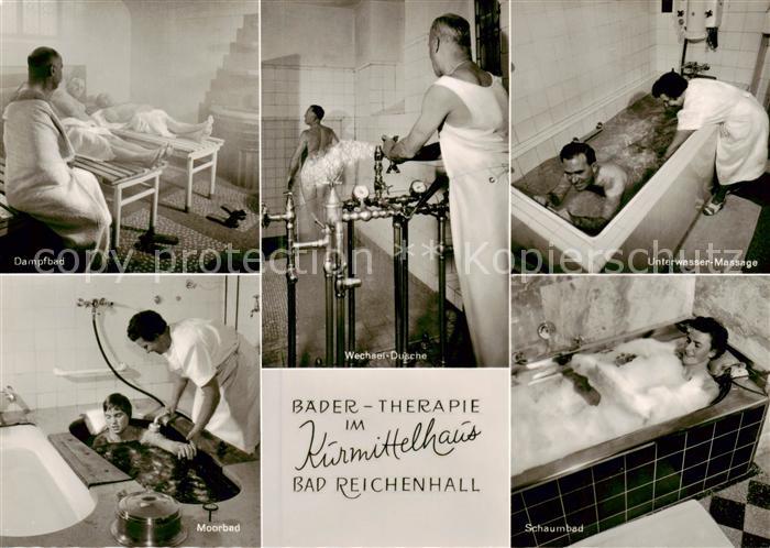 Bad Reichenhall Kurmittelhaus Dampfbad Moorbad Wechsel Dusche Unterwasser Massag