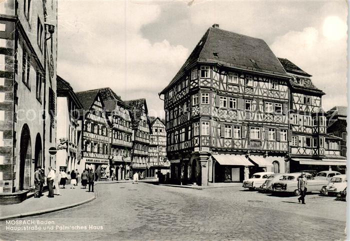 Mosbach Baden Hauptstrasse und Palmsches Haus