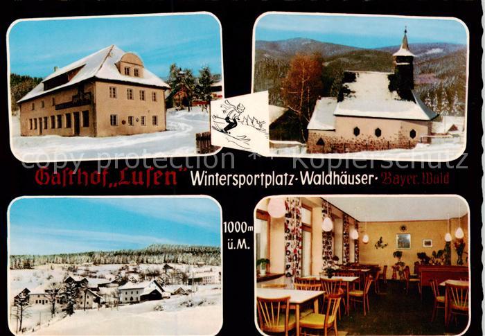 Waldhaeuser Neuschoenau Gasthof Lusen Kirche Panorama Gaststube