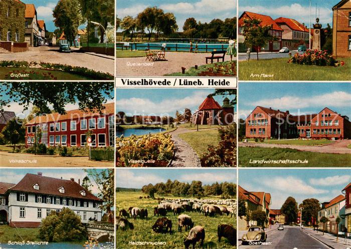Visselhoevede Grossestr Quellenbad Am Markt Volksschule Visselquelle Landwirtsch