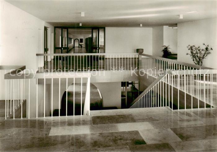 Wuerzburg Bayern Exerzitienhaus Himmelspforten Treppenhaus vor der Kapelle