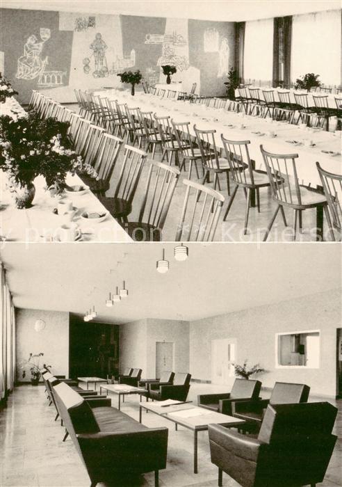 Wuerzburg Bayern Kreisalters und Pflegeheim Festsaal und Lesehalle