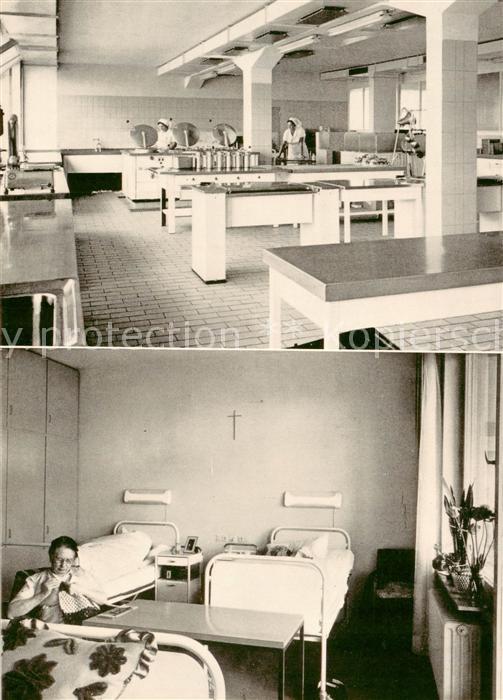 Wuerzburg Bayern Kreisalters und Pflegeheim Kueche Zimmer im Pflegeheim