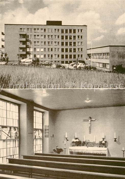 Wuerzburg Bayern Kreisalters und Pflegeheim Haupteingang Kath Kapelle