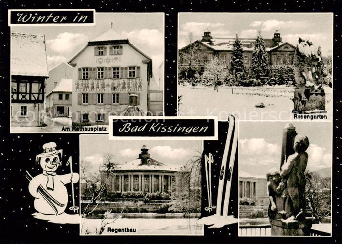 Bad Kissingen Am Rathausplatz Rosengarten Regentbau