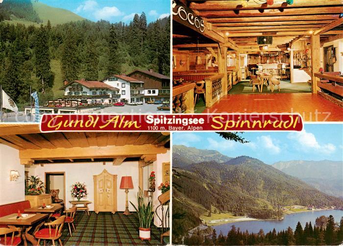Spitzingsee Schliersee Hotel Pension Gundl Alm Gaststube Spinnradl Panorama
