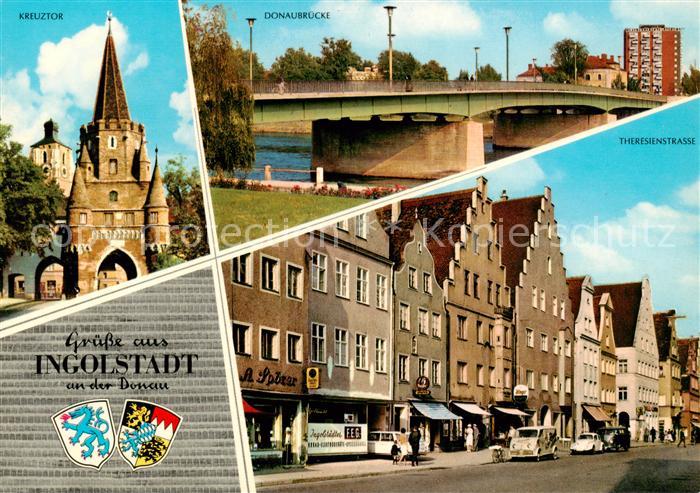 INGOLSTADT  CITY Kreuztor Donaubruecke Theresienstadt
