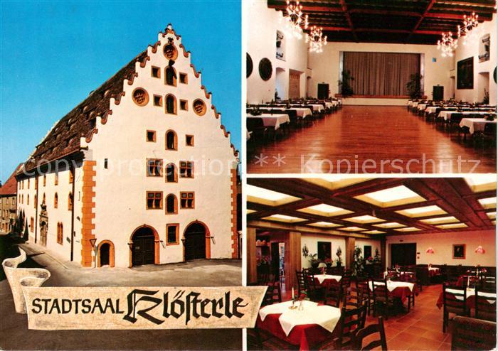 Noerdlingen Barfuesserkloster der Franziskaner Kornhaus Stadtsaal und Restaurant