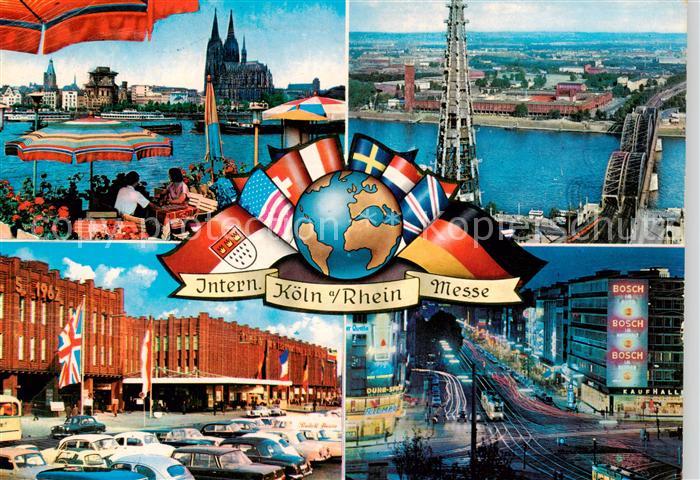Koeln  Rhein Dom Messegelaende Postgebaeude Hohenzollernring