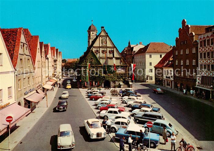 Weiden Oberpfalz Oberer Markt mit Rathaus
