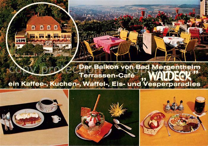 Bad Mergentheim Terrassen Cafe Waldeck Kaffee Kuchen und Vesperparadies