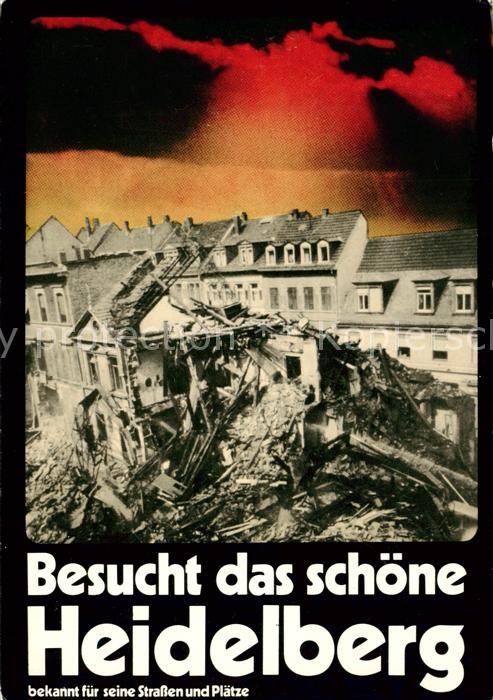 Heidelberg Neckar Zerstoertes Haus