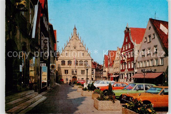Weissenburg  Bayern Luitpoldstrasse und Rathaus