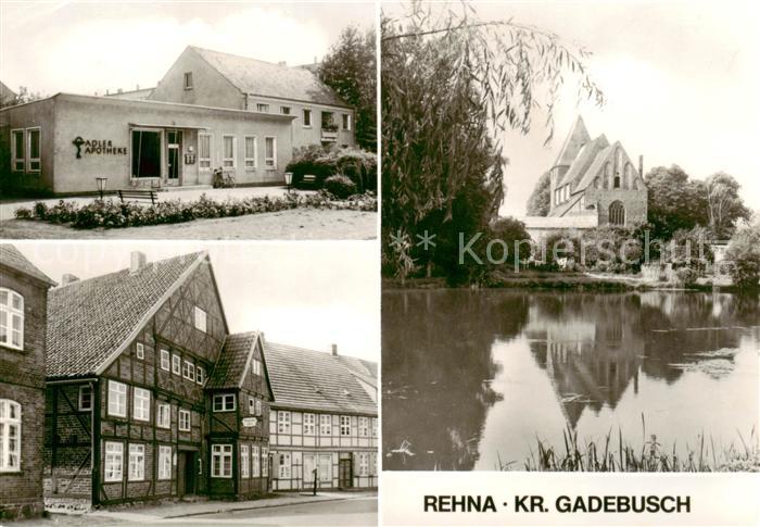Rehna Adler Apotheke Fachwerkhaeuser Gondelteich Kirche
