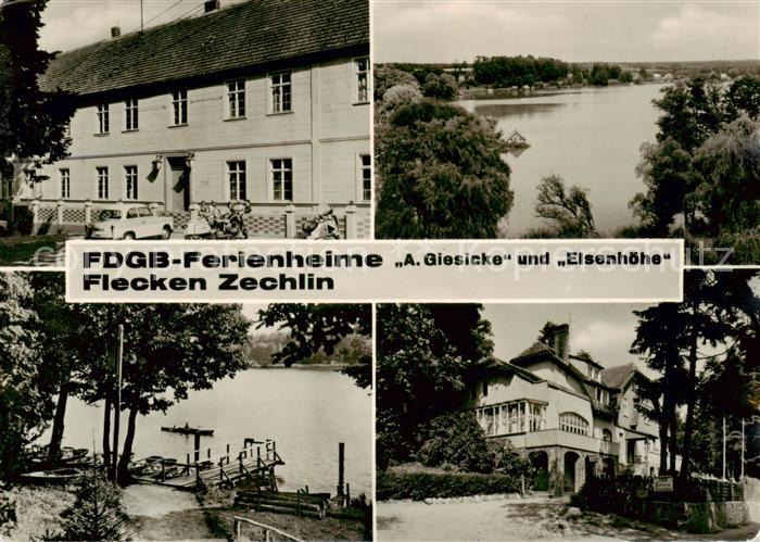 Flecken Zechlin FDGB Ferienheime A Giesicke und Eisenhoehe Seepartien