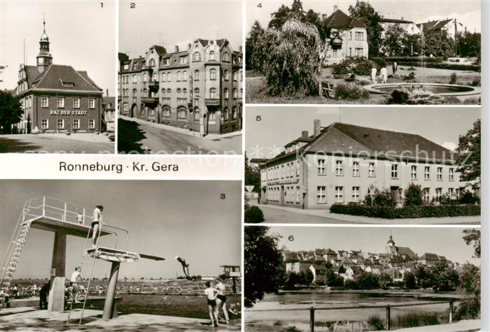 Roenneburg Rat der Stadt HO Wismutspeisegaststaette und Hotel Glueck auf Schwimm