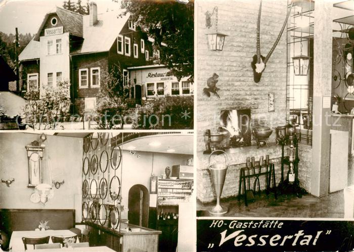 Schmiedefeld Rennsteig HO Gaststaette Vessertal Gastraeume