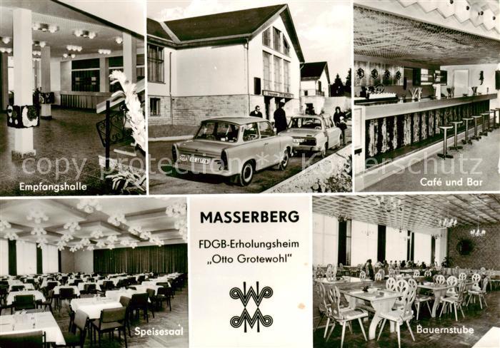 Masserberg Empfangshalle Cafe und Bar Speisesaal Bauernstube