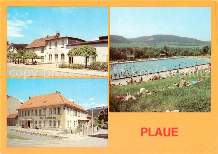 Plaue Thueringen Hotel Plauescher Grund HO Gaststaette und Hotel Ehrenberg Freib