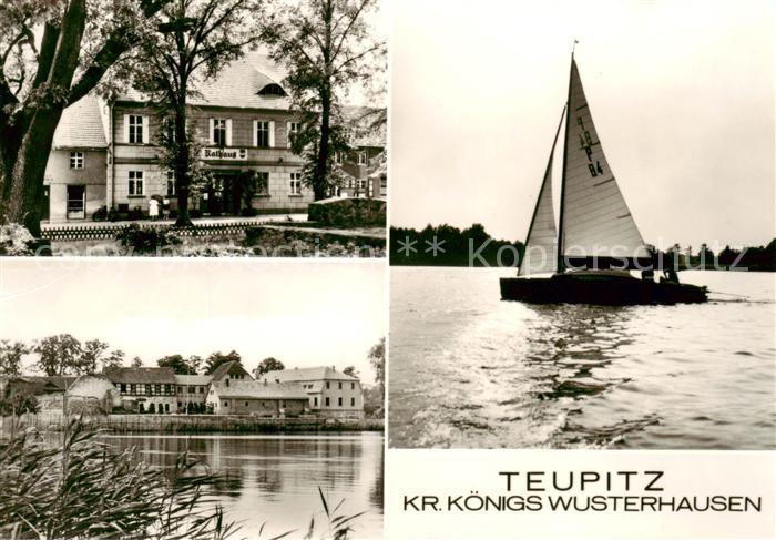 Teupitz Rathaus Hotels Segelboot