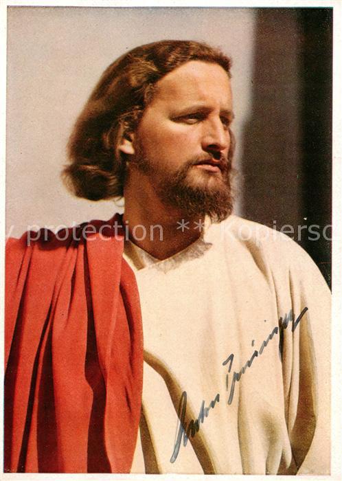 OBERAMMERGAU Bayern Christus Darsteller Anton Preisinger
