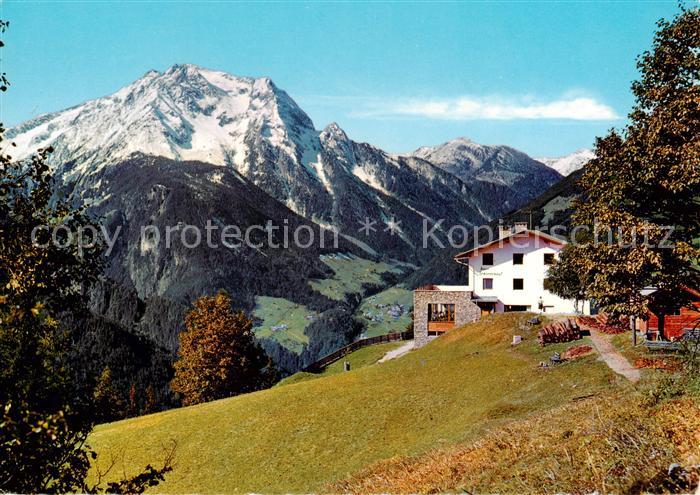 Brandberg  Tirol AT Berggasthaus Steinerkogel mit Gruenberg