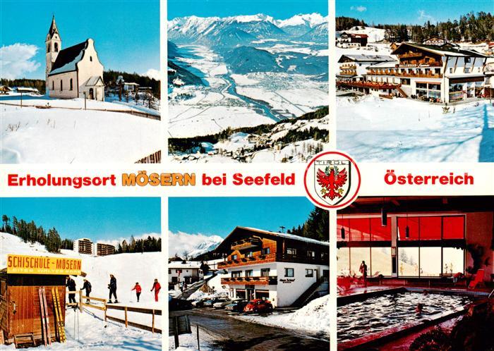 Moesern Seefeld Tirol AT Marienkapelle Oberinntalblick Hotel Inntalerhof Skilift
