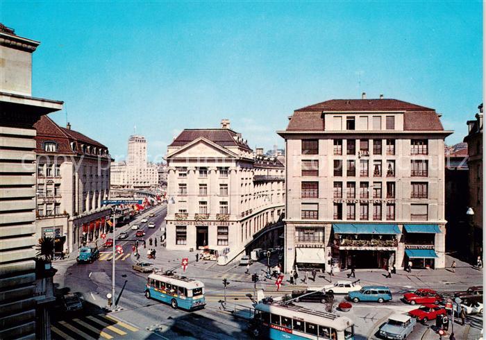 Lausanne VD Place St Francois et la Tour Bel-Air