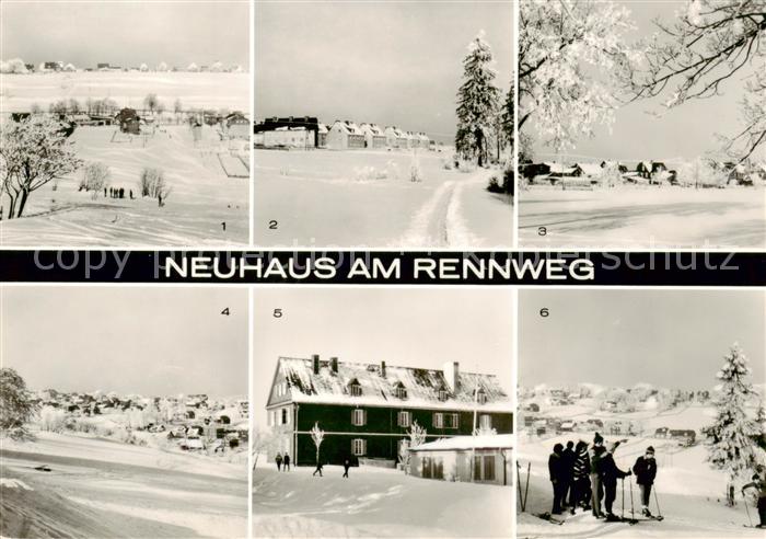 Neuhaus Rennweg Teilansichten Neubaugebiet Apelsberg Stadtteil Igelshieb Jugendh