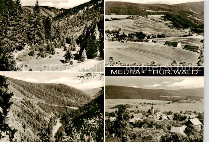 Meura Kinderferienlager Ernst Thaelmann Blick vom Meurastein Panorama