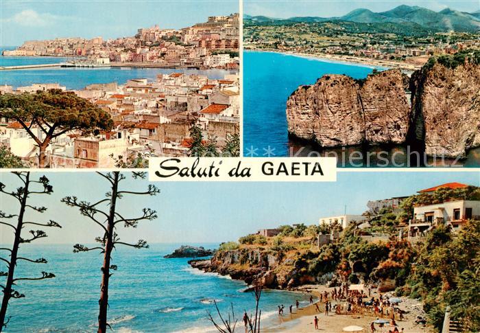 Gaeta IT Panorama Fliegeraufnahme Strandpartie