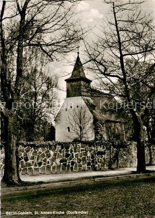 Dahlem Berlin St Annen Kirche