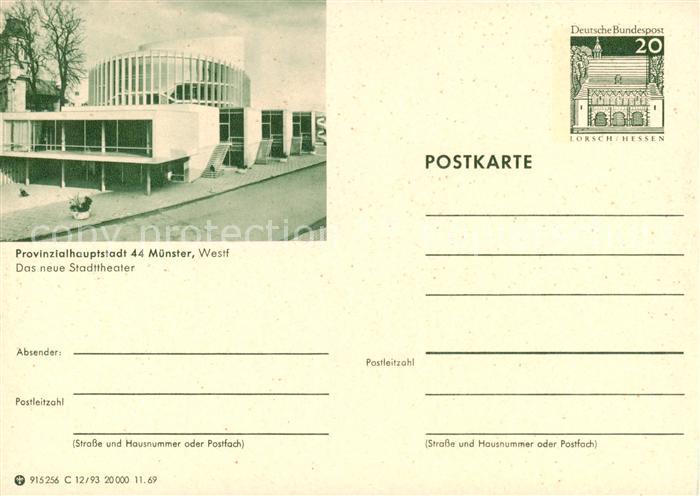 Muenster  Westfalen Das neue Stadttheater