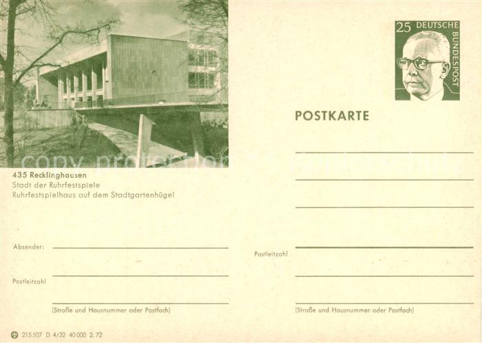 Recklinghausen  Westfalen Ruhrfestspielhaus auf dem Stadtgartenhuegel