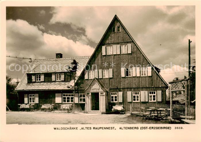 Altenberg  Osterzgebirge Waldschaenke Altes Raupennest