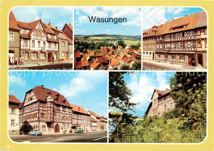 Wasungen HO Gaststaette Erholung Ortsblick Gasthof Zum Baeren Rathaus Burg Maien