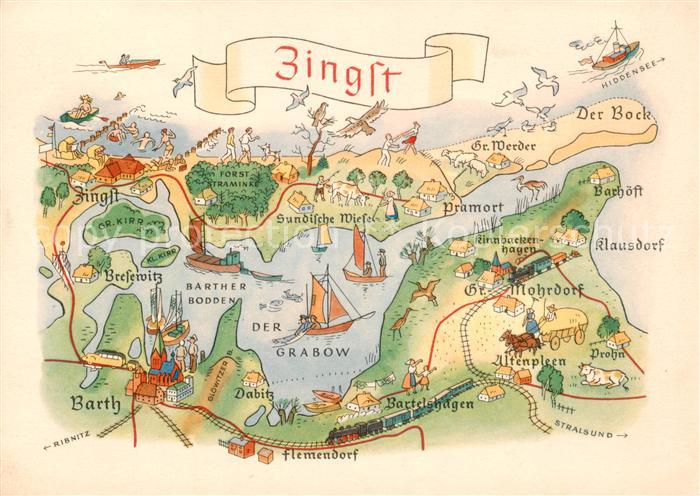 Zingst Ostseebad Gebietskarte