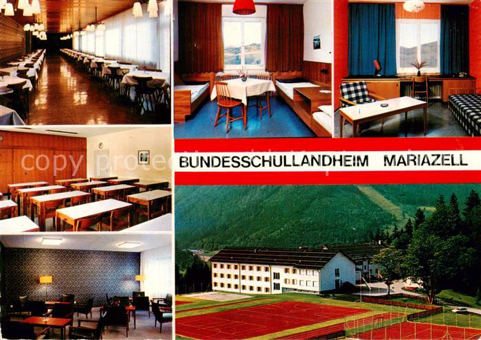 Mariazell  Steiermark AT Bundesschullandheim Gastraeume Zimmer Tennisplatz