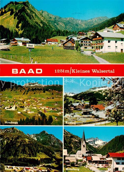 Baad-Mittelberg Kleinwalsertal AT Panorama Hirschegg Riezlern Baad Mittelberg